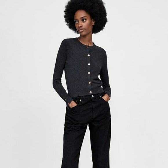 Zara Cardigan Knit Sweater - Picture 1 of 11